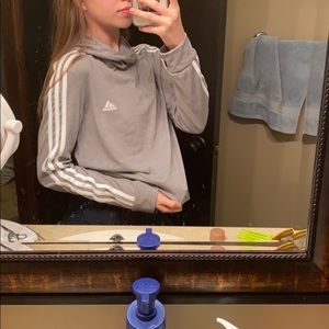 Women’s gray adidas sweatshirt